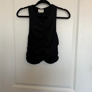 Universal Thread Black Ruched Muscle Tee